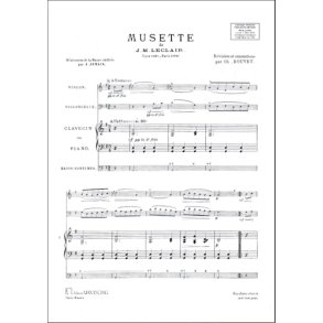 Musette Violon-Vlc-Piano Ou Clavecin (Bouvet